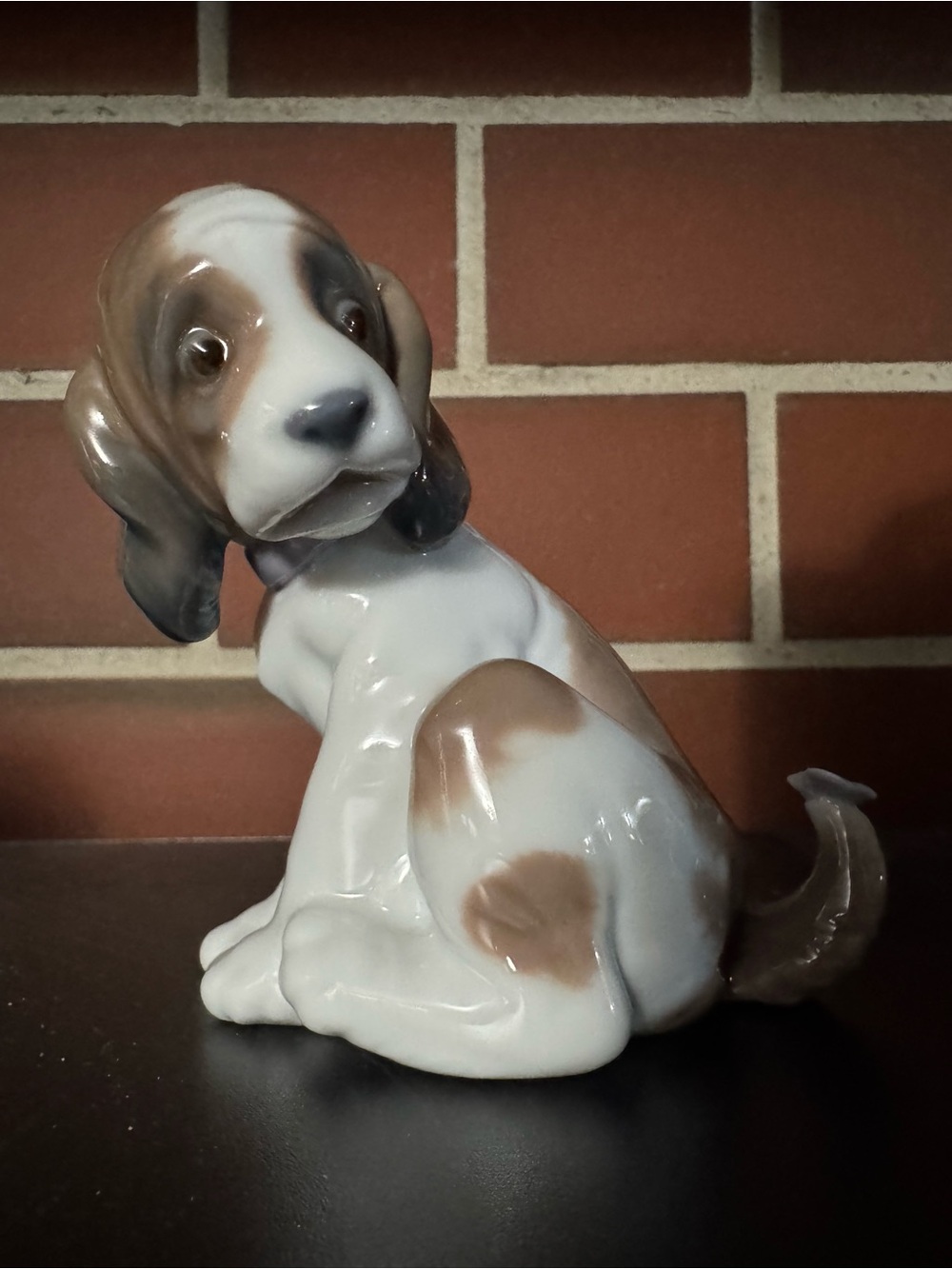 RETIRED LLADRO 6210 "GENTLE SURPRISE" PUPPY/DOG W/BUTTERFLY ON TAIL FIGURINE EXC